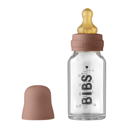 BIBS Bottiglia per bambini in vetro 110ml Woodchuck