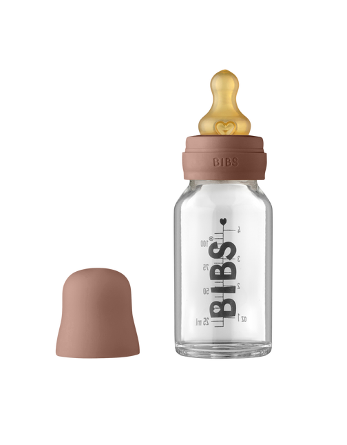 BIBS Bottiglia per bambini in vetro 110ml Woodchuck