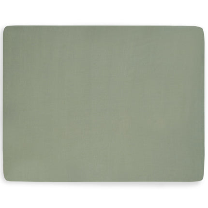 Lenzuolo Jollein Jersey Box Materasso Verde Cenere 75x95cm 2 pezzi