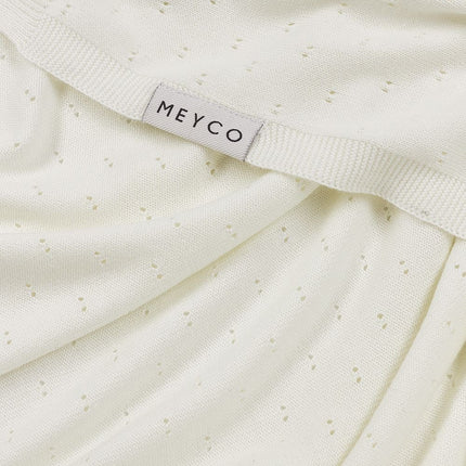 Meyco Coperta da letto in bambù bianco sporco 100X150cm