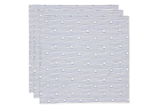 Jollein Panno Idrofilo Miffy Stripe Navy 70cm 3 pezzi