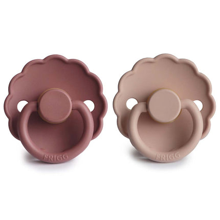 Ciuccio Frigg misura 2 Daisy Baby Blush/Boodch in silicone confezione da 2 pezzi