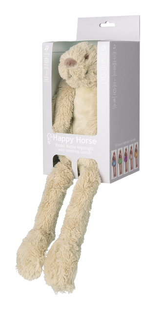 Happy Horse Cuddle Beige Coniglio Richie con luce notturna e suono 34 cm