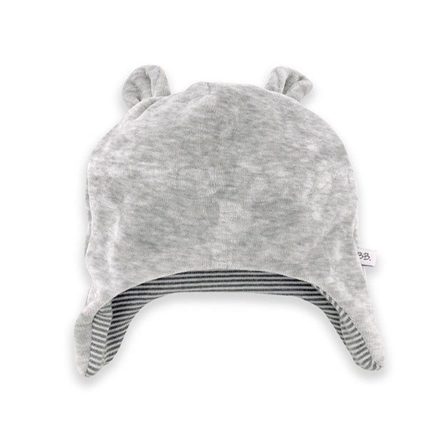 Cappello Bamboom Baby Beanie Velluto Medio Grigio Mele