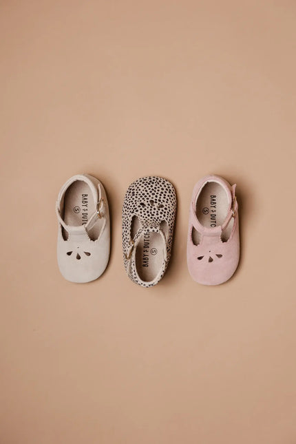 Baby Dutch Baby Shoes Evi Rosa Camoscio