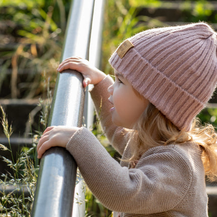 Cappello da neonato olandese invernale rosa