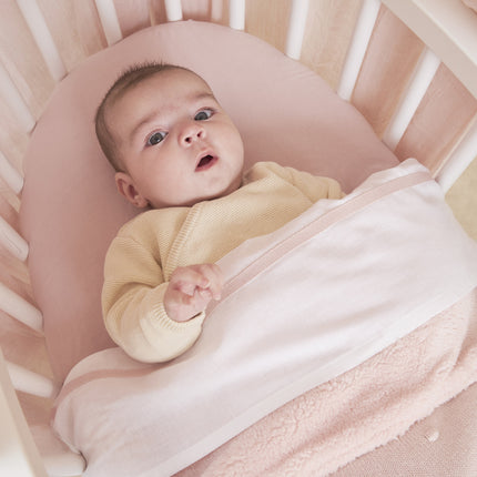 Meyco Coperta per letto Teddy Mini Knots Soft Pink