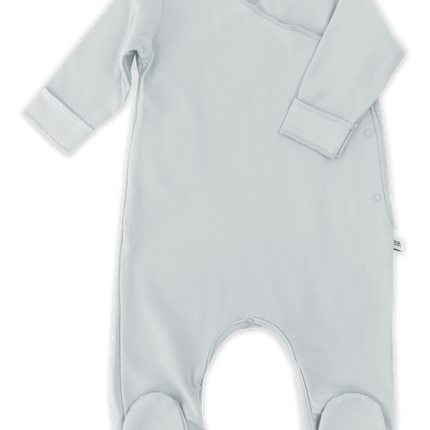 Bamboom playsuit con piedini azzurro