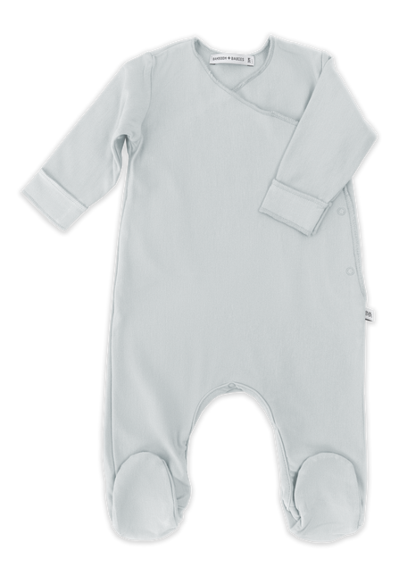 Bamboom playsuit con piedini azzurro