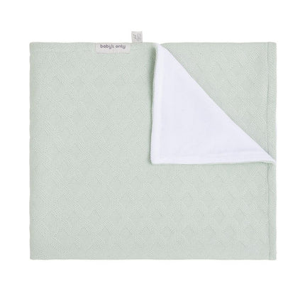 Coperta per culla Baby's Only in ciniglia Reef Ash Mint