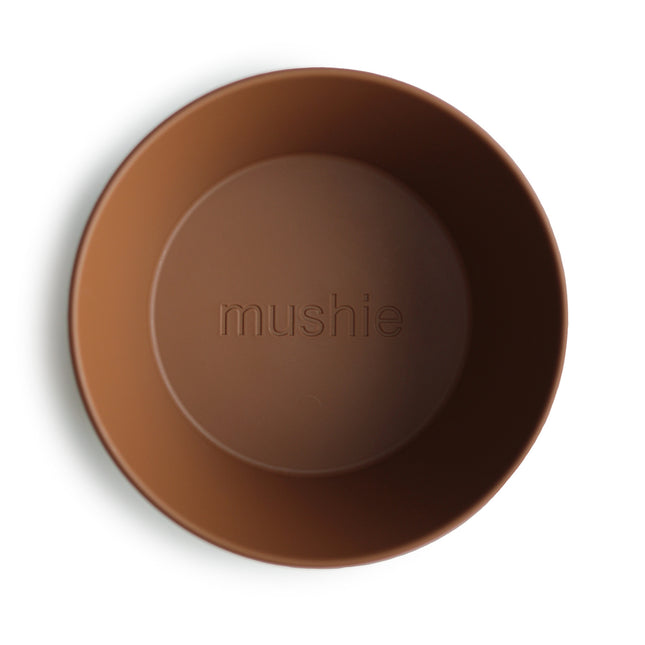 Mushie Baby Bowl Rotondo Caramello 2 pezzi