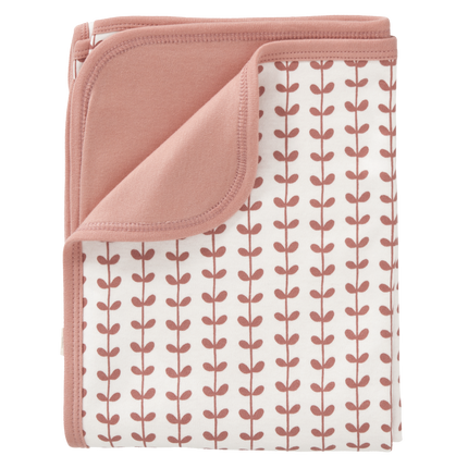 Coperta per culla Fresk Foglie Rosa Mellow