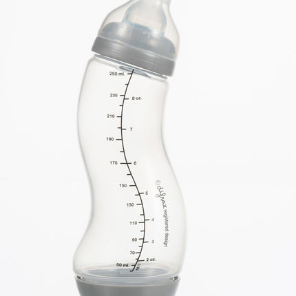 Difrax S-bottle 123 Trasparente/Grigio 250ml