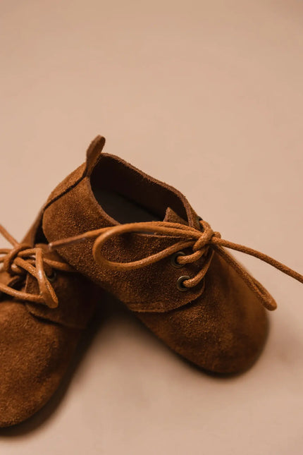 Baby Dutch Shoes Nova Camel Suede