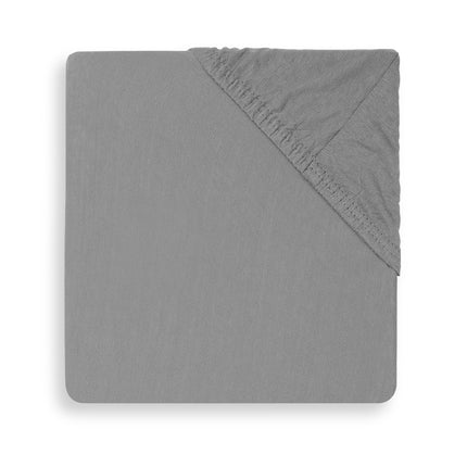 Lenzuolo Jollein Jersey Box Materasso Grigio Tempesta 75x95cm