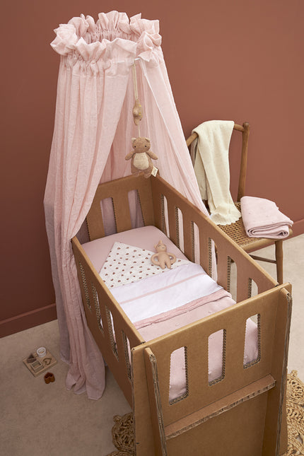 Meyco Lenzuolo per rete da letto Piping Soft Pink