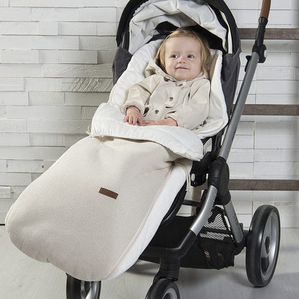 Baby's Only Footmuff Buggy Classic Wool Bianco