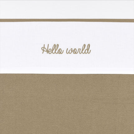 Meyco Lenzuola Hello World Taupe 100X150cm