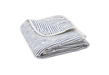 Coperta per culla Jollein Miffy Stripe Navy 75X100cm