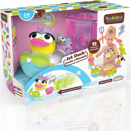 Yookidoo Giocattolo da bagno Jet Duck Mermaid