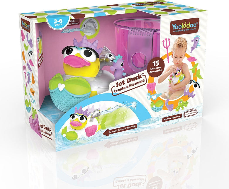 Yookidoo Giocattolo da bagno Jet Duck Mermaid