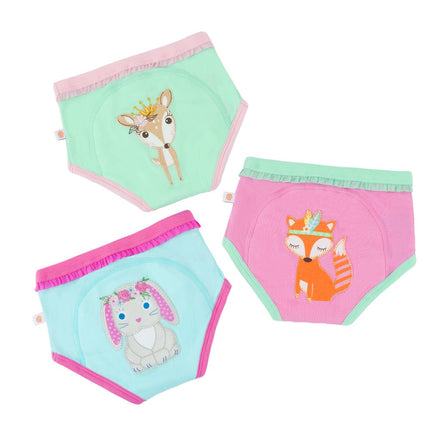 Zoocchini Pantaloni Pratica Ragazze Principesse del Bosco Cotone 3pcs