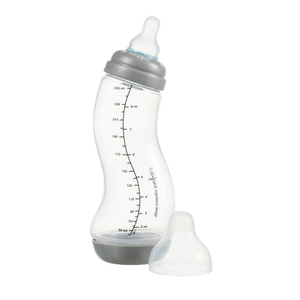 Difrax S-bottle 123 Trasparente/Grigio 250ml