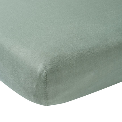 Meyco Lenzuolo a pieghe Jersey Verde Pietra 40x80/90 cm