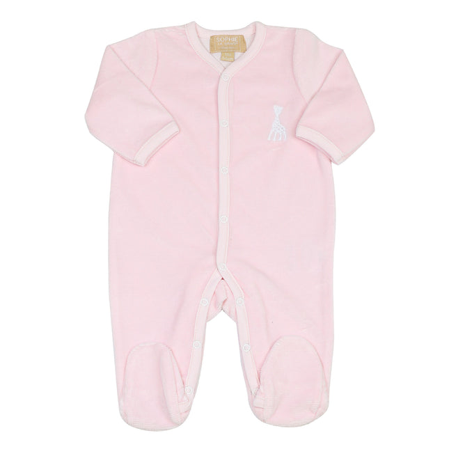 Sophie la Giraffa - Boxersuit Velours Rib Rosa