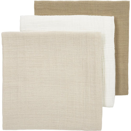 Meyco Panno Idrofilo 3-Pack Offwhite/Soft Sand/Taupe 70X70cm