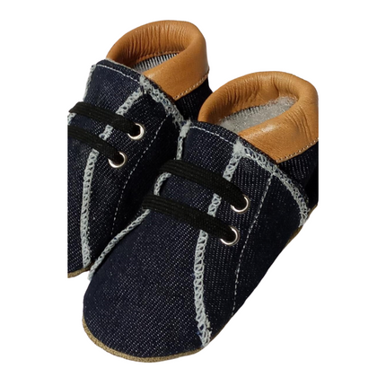 Baby Dutch Baby Shoes Denim Cognac