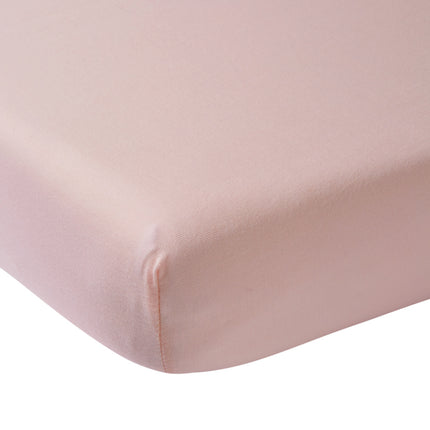 Meyco Lenzuolo a pieghe Jersey Rosa Antico 60x120cm