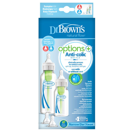 Il dott. Brown's Baby Bottle Anti-Collic Sampler Kit Bottiglia con collo standard