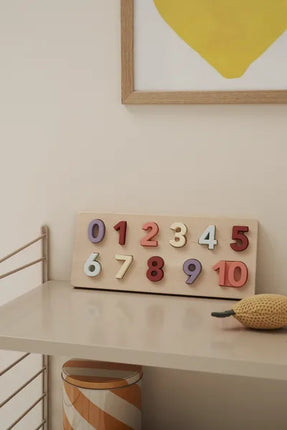 Puzzle concettuale per bambini Numeri da 1 a 10