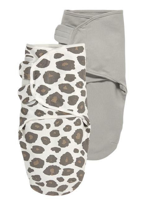 Meyco Swaddle Cloth Panther/Uni Grey 2 pezzi