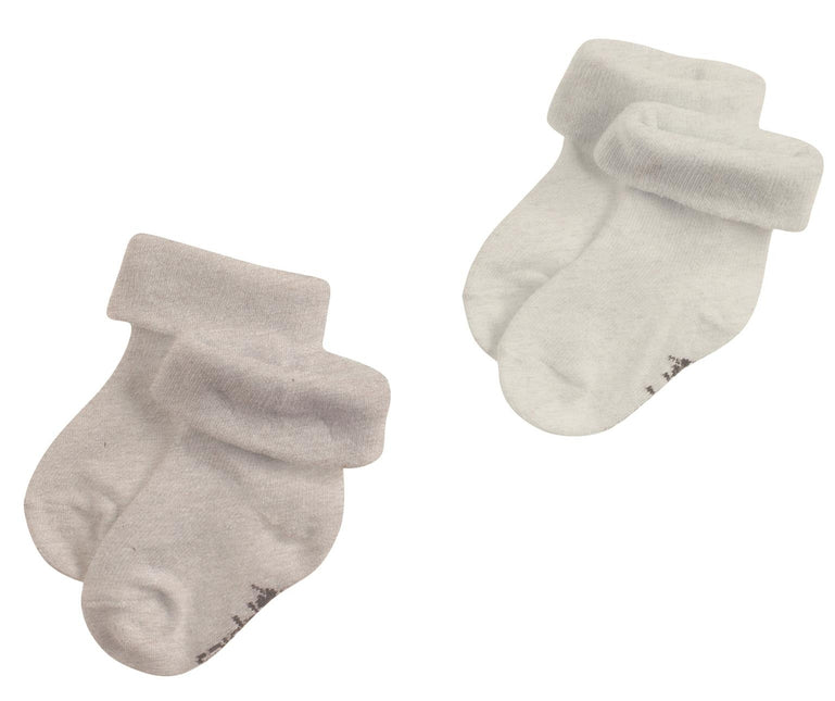 Noppies Calzini per bambini Kai Taupe Melange 2-Pack