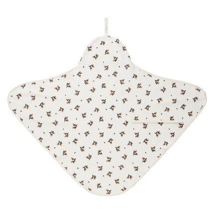 Noppies Coperta da bagno per bambini Blooming Clover Terry Jet Stream