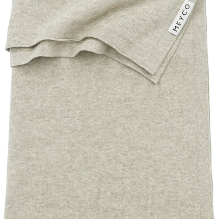 Meyco Culla Coperta in maglia Basic Sand Melange