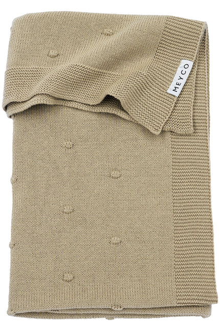 Coperta Meyco per lettino Mini Knots Sand