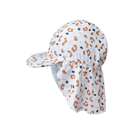 Swim Essentials Sunhat Baby Uv Kaki Leopard Neck Protection