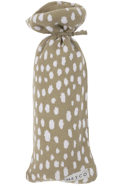 Meyco Borsa per acqua calda Cheetah Taupe 100% cotone