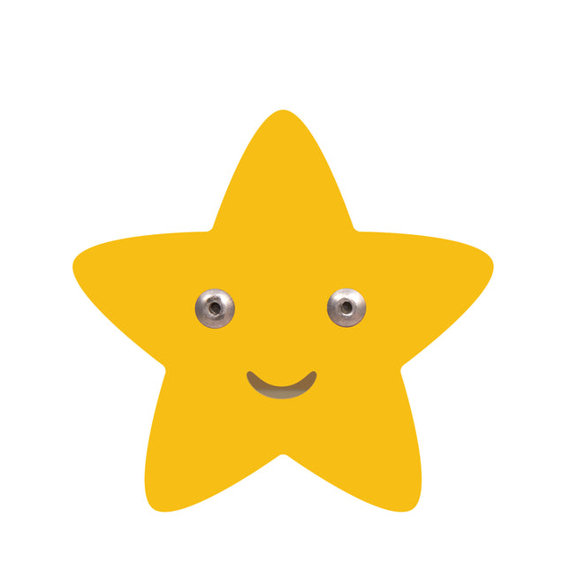 Gancio da parete per coinquilini Star Yellow