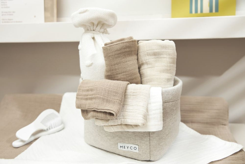 Meyco Mouth Cloth 3-Pack Offwhite/Soft Sand/Taupe 30X30cm