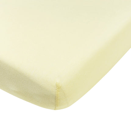 Meyco Lenzuolo a pieghe Jersey 70X140/150 Morbido Giallo