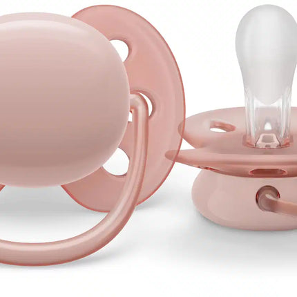 Philips Avent Ciuccio +0 mesi Morbido Grigio/Rosa