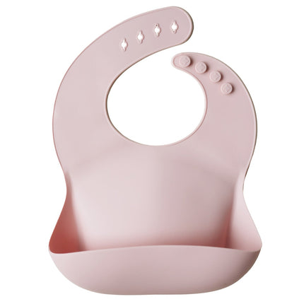 Mushie Bib Silicone Blush