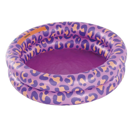 Swim Essentials Piscina Baby Stampa Leopardo Viola 2 Anelli 60Cm