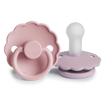 Ciuccio Frigg misura 2 Daisy Baby Rosa/Soft Lilac Silicone Confezione da 2 pezzi