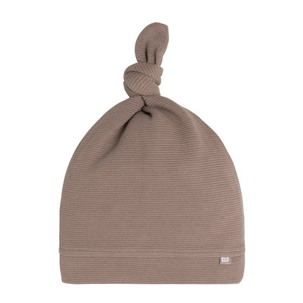 Cappello per bambino con bottone Pure Mocha di Baby's Only