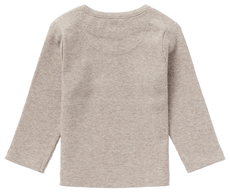 Noppies Baby Shirt Natal Taupe Melange